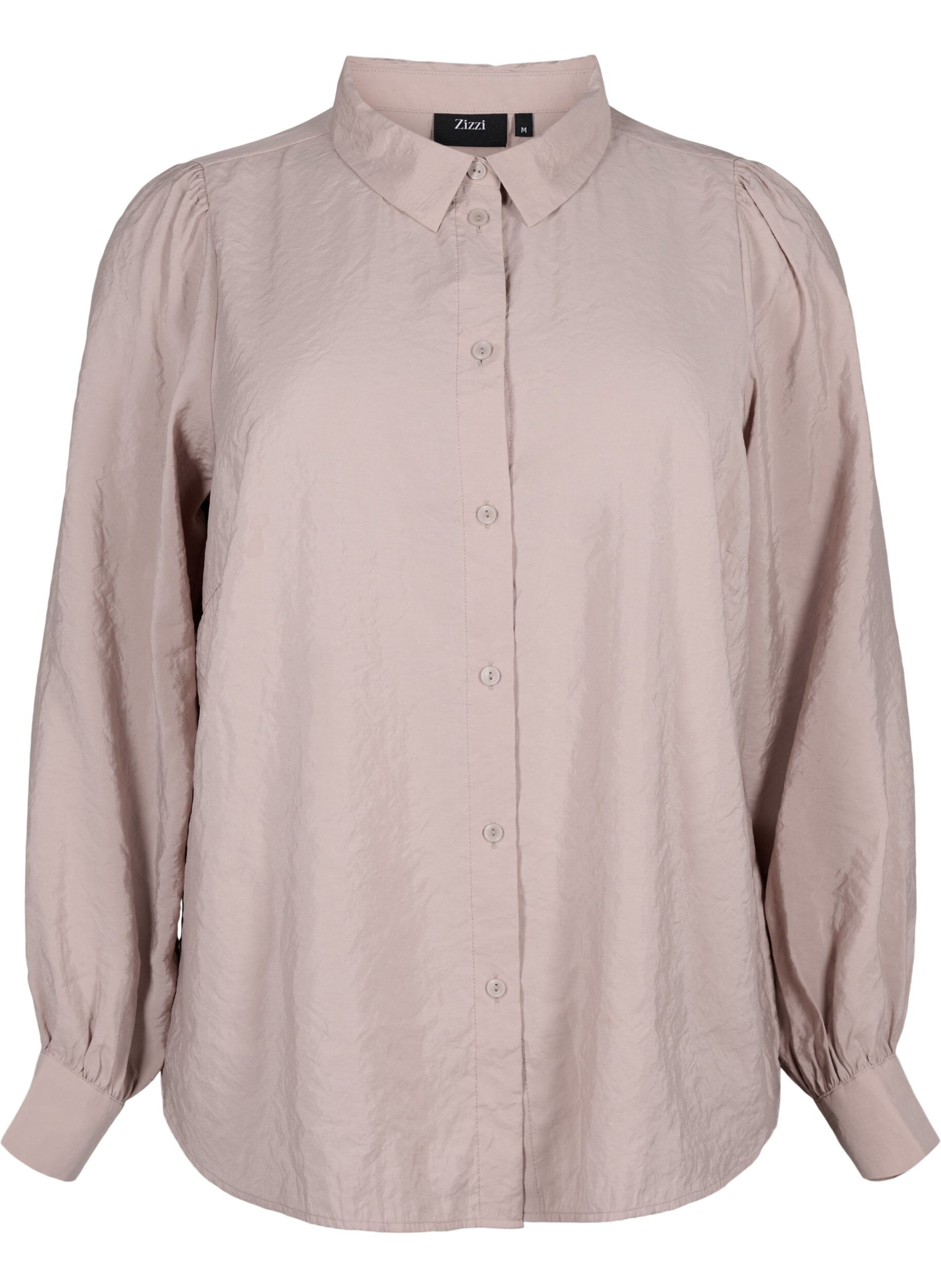 Zizzi Langermet skjorte i Tencel &trade; Modal, Goat, Packshot image number 0