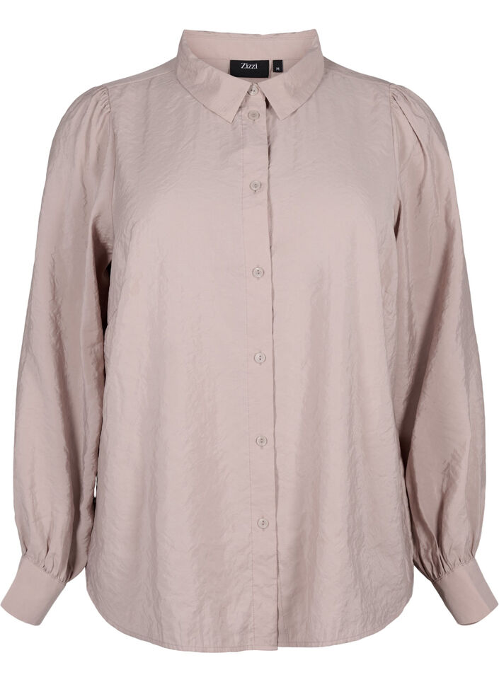 Langermet skjorte i Tencel ™ Modal, Goat, Packshot image number 0