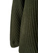 Genser med turtleneck og ribbestrikket struktur	, Forest Night Mel., Packshot image number 3