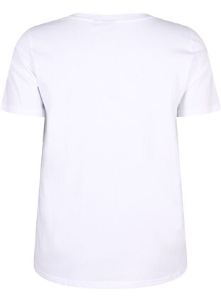 T-skjorte med tekstmotiv, B.White W.Rhinestone, Packshot image number 1
