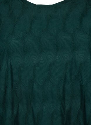 FLASH - Kjole med tekstur og 3/4-ermer, Scarab, Packshot image number 2