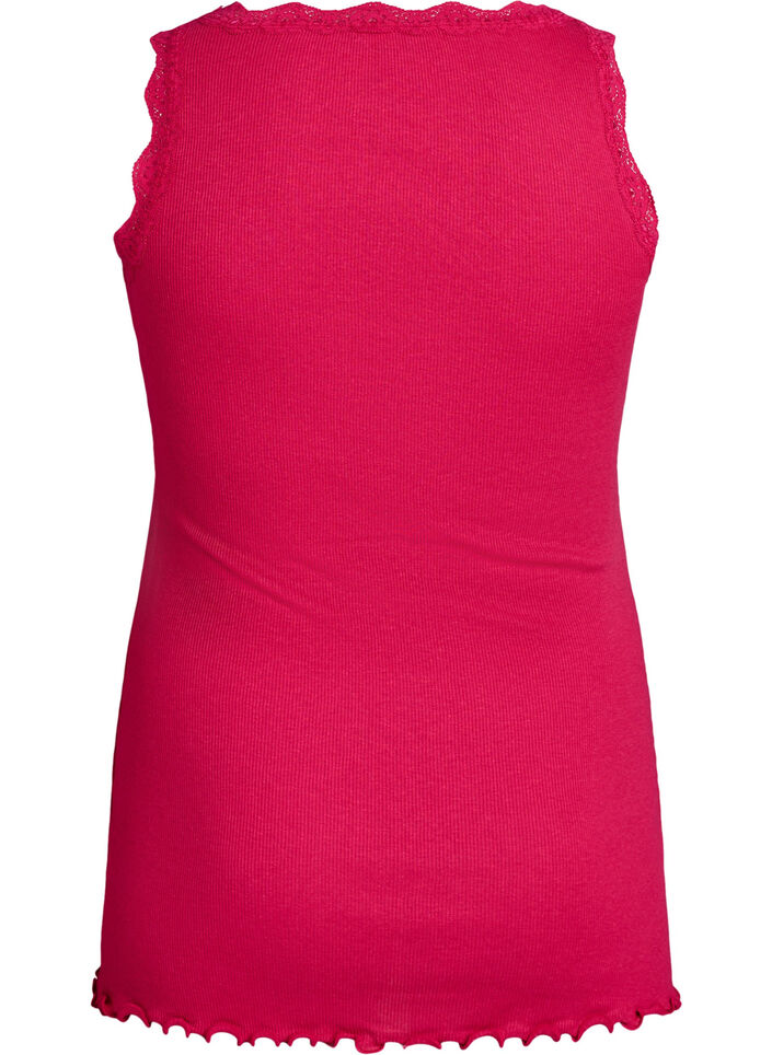 Topp med blondekant, Rosa, Packshot image number 1