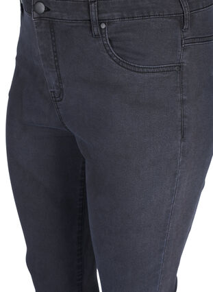 Super slim Amy jeans med høyt liv, Grey Denim, Packshot image number 2