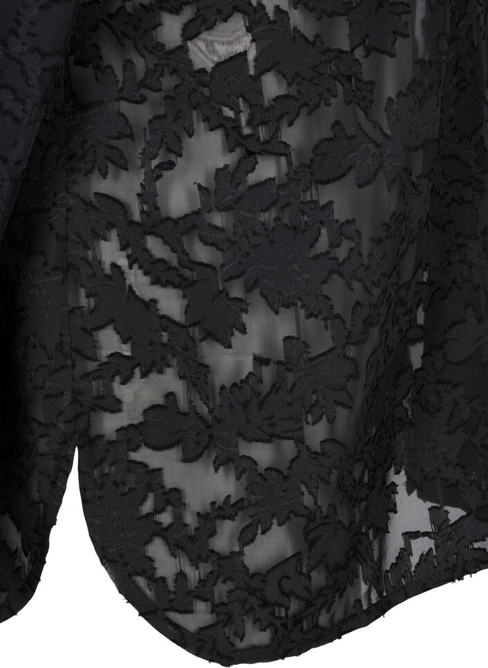 Jacquard-skjorte med knapper, Black, Packshot image number 3