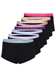 Hipstertruse i bomull med ukedager, 7 stk.a, Multi Pastel Pack
