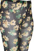 Leggings med mesh og blomstermønster, Yellow Green AOP, Packshot image number 2