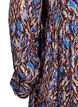 A-line kjole med volangkrage, Blå, Packshot image number 3