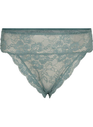 Zizzi Brazilian truse med normal høyde i livet, Balsam Green, Packshot image number 0