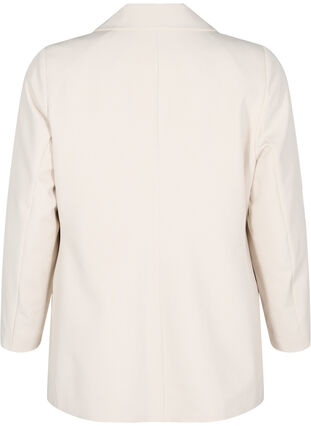 Zizzi Klassisk blazer med knappelukking, Rainy Day, Packshot image number 1