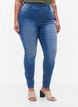 Jeggings med baklommer, Blue denim, Model image number 2