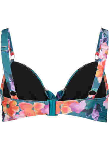 Mønstret bikinitopp med bøyle, Meave Print, Packshot image number 1