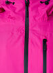 Tofarget skijakke med hette, Fuchsia Purple Comb, Packshot image number 2