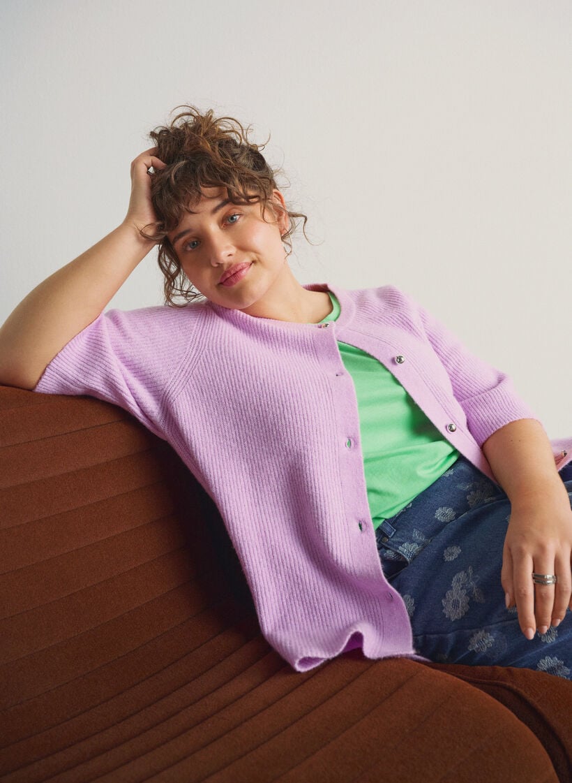 Kortermet T-skjorte i bomullsblanding, Gr&oslash;nn, Image image number 0