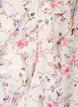 Viskose bluse med blomstertrykk og 3/4 ermer, Vanilje, Packshot image number 2