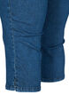 Capribukser i bomullsmiks, Dark blue denim, Packshot image number 3