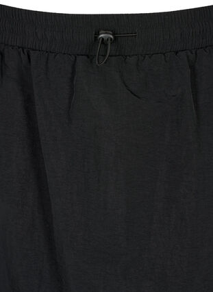 Midiskjørt med splitt og cargo-lomme, Black, Packshot image number 2