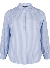 Stripete skjorte med nagler, Blå