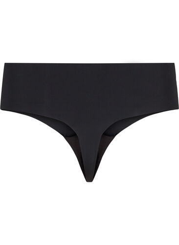 Sømløs g-streng, 2 stk., Black, Packshot image number 1