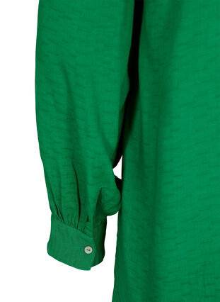 Langermet bluse i viskose med skjortekrage, Jolly Green, Packshot image number 3