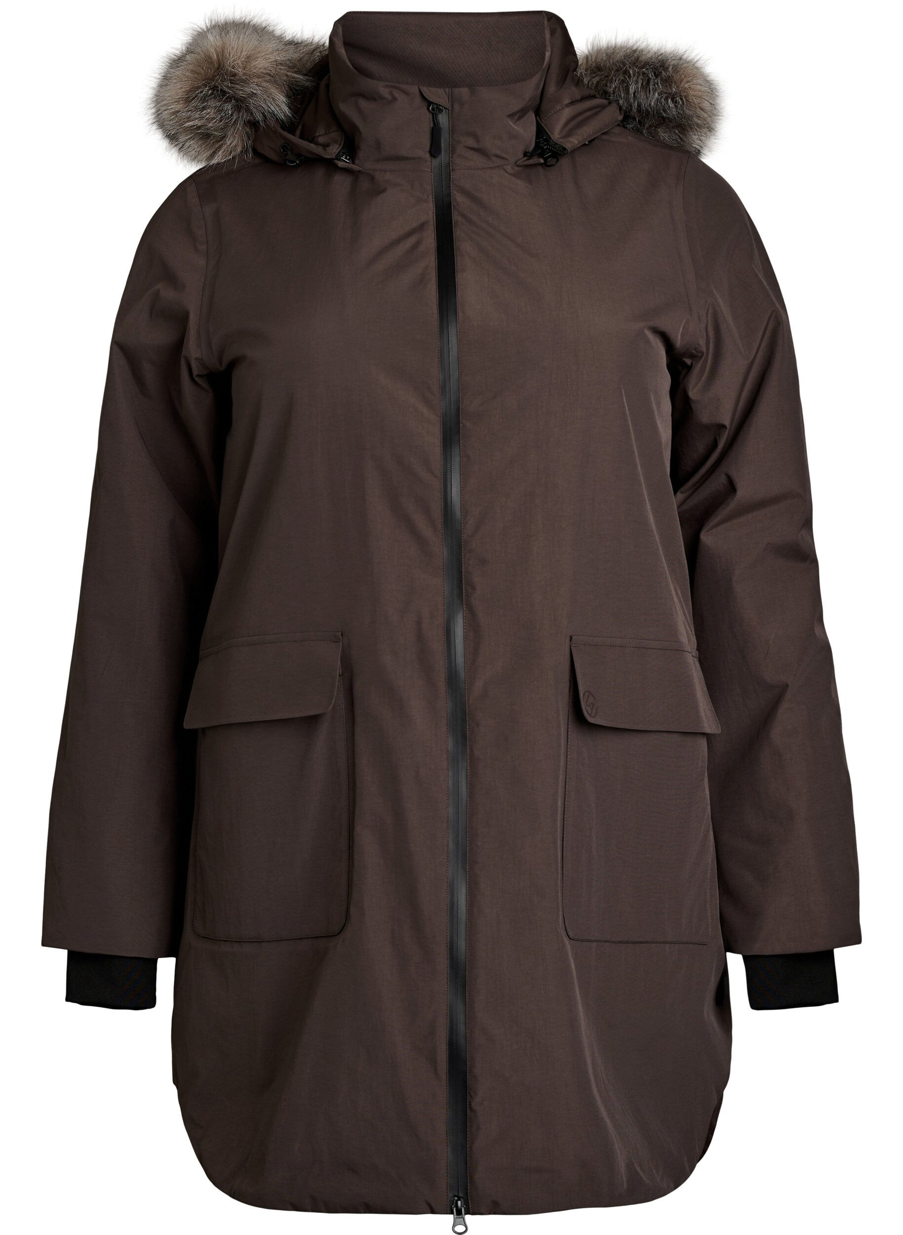 Vanntett parkas med hette