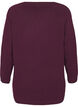 Strikket bluse med perledetaljer, Potent P. Black Mel., Packshot image number 1