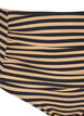 H&oslash;ytlivs bikinitruse med striper, Brun, Packshot image number 2