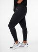Treningstights med fleece f&ocirc;r, Svart, Model image number 0