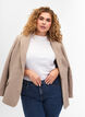 Melert blazer med splitt, Pumice Stone Mel., Model image number 3