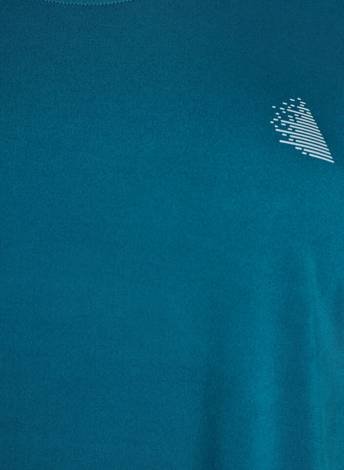 Ensfarget trenings-T-skjorte, Gr&oslash;nn, Packshot image number 2