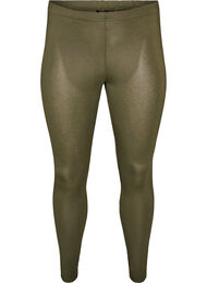Basis leggings i viskose, Gr&oslash;nn