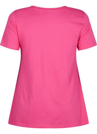 T-skjorte i bomull med korte ermer, Raspberry S. Best, Packshot image number 1