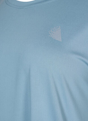 Kortermet trenings T-skjorte, Smoke Blue, Packshot image number 2