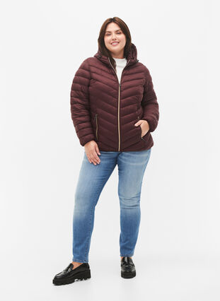 Lettvektsjakke med hette, Fudge, Model image number 2