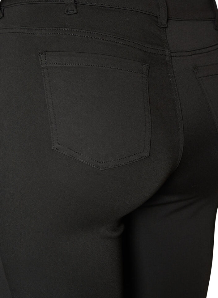 Emily Stay Black jeans med regular fit og vanlig midje, Svart, Packshot image number 3