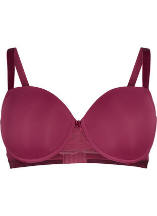 Zizzi Formstøpt BH med mesh, Rhododendron, Packshot image number 0