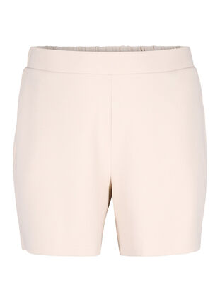 Zizzi FLASH - Løstsittende shorts med lommer, Beige, Packshot image number 0