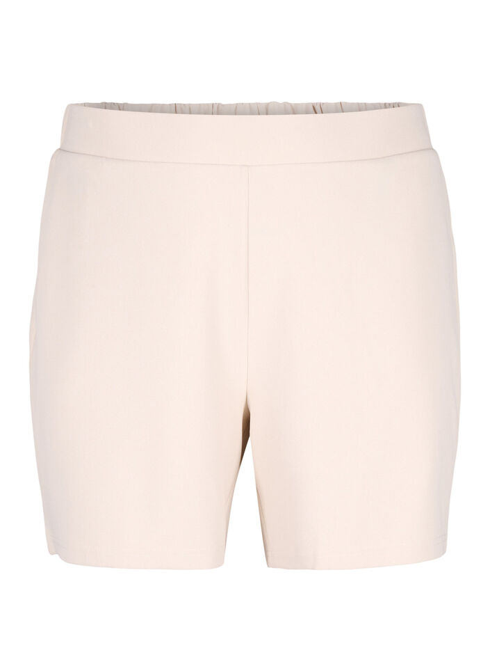 FLASH - Løstsittende shorts med lommer, Beige, Packshot image number 0
