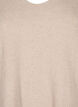 Strikket bluse med v-hals og lange ermer, Simply T. White Mel., Packshot image number 2