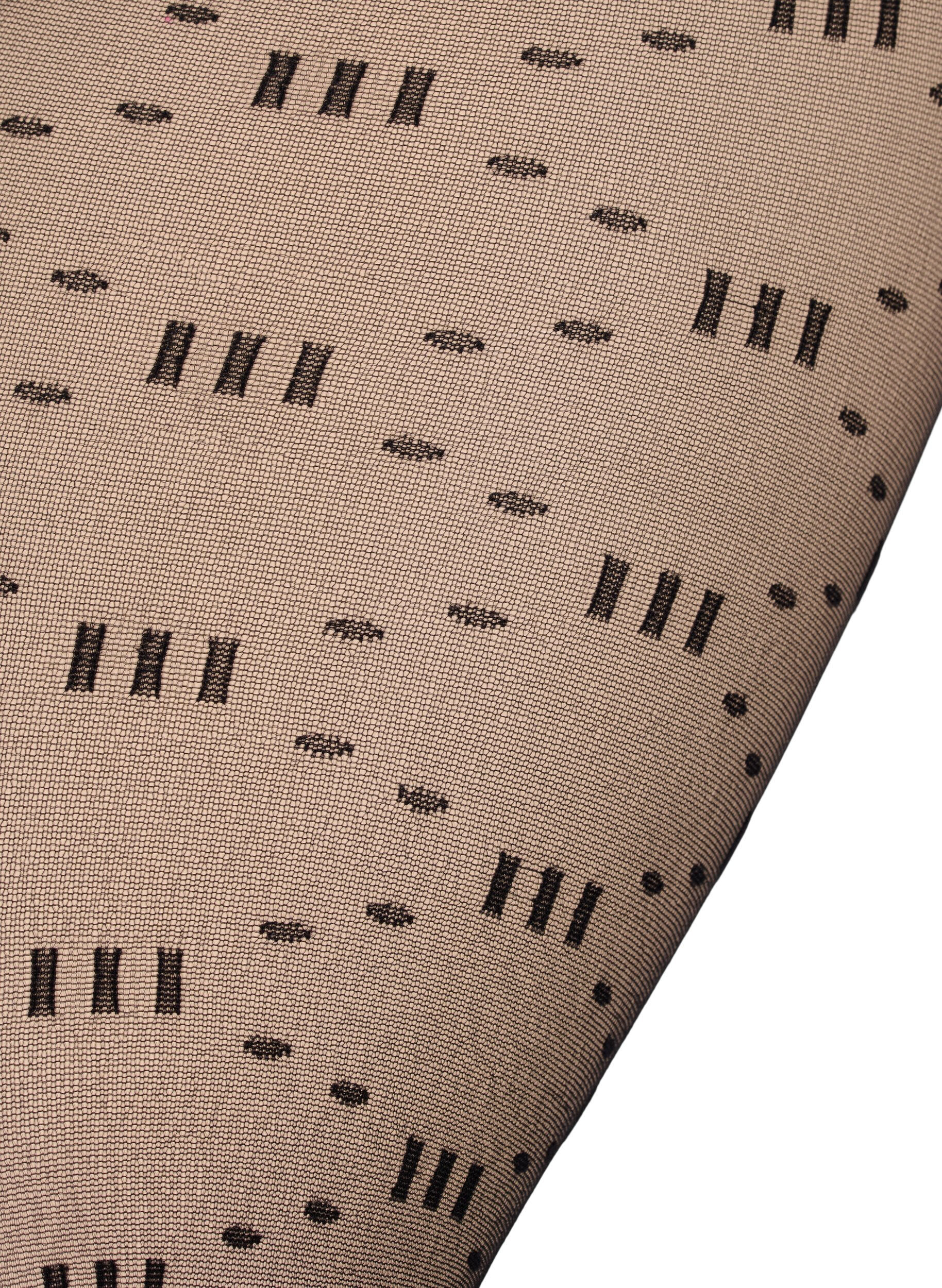 Zizzi M&oslash;nstrete str&oslash;mpebukser i 20 denier, Black, Packshot image number 2