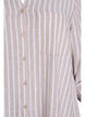Skjorte i lin og viskose med 3/4 ermer, Beige, Packshot image number 2