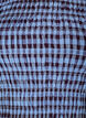 Bluse med smock, gingham-m&oslash;nster og rysjekant, Bl&aring;, Packshot image number 2