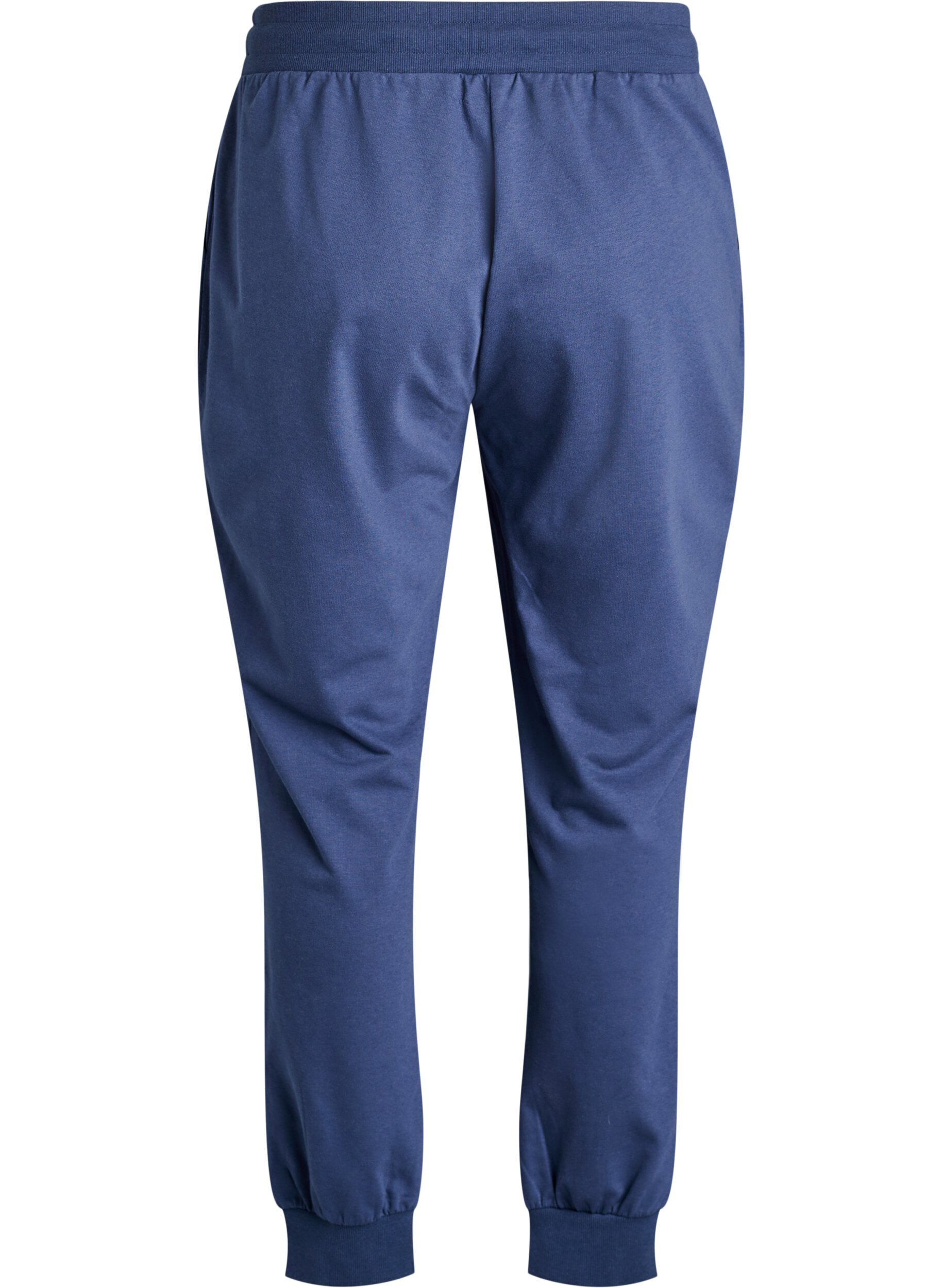 ZizziL&oslash;se joggebukser med lommer, Bl&aring;, Packshot image number 1
