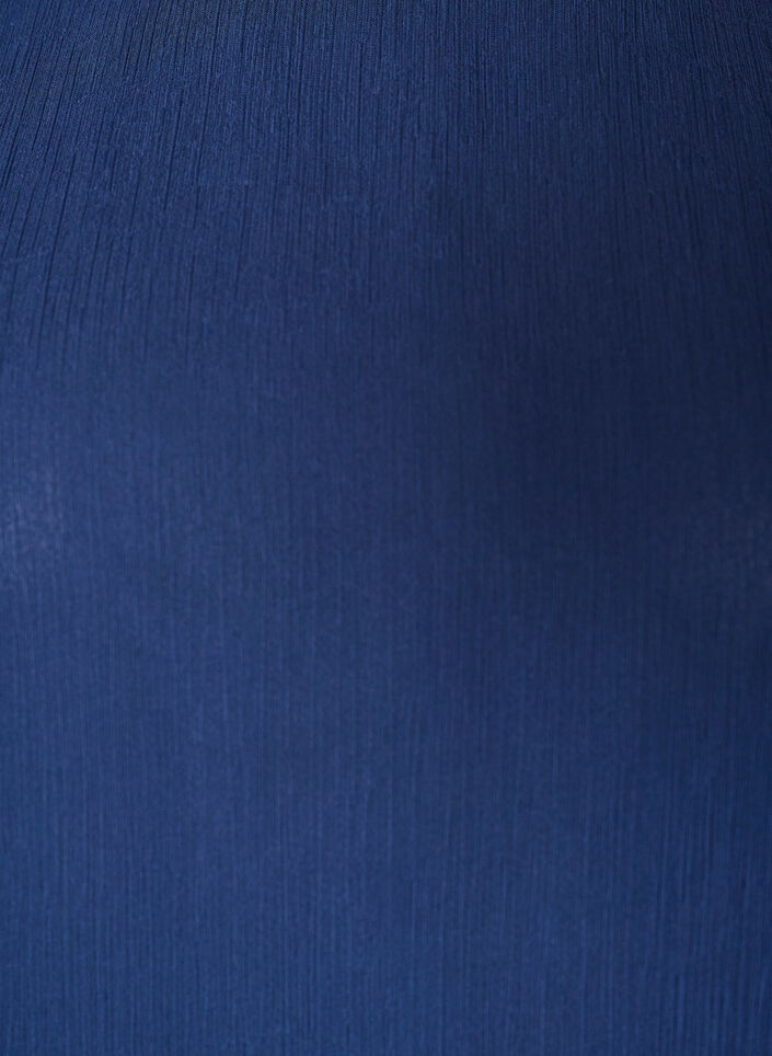 Chiffonbluse med gjennomsiktige ermer, Bl&aring;, Packshot image number 2