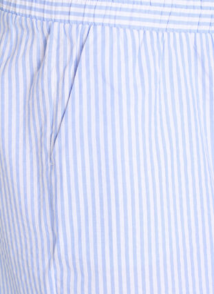 Zizzi FLASH - Stripete shorts med høy midje, Blå, Packshot image number 2