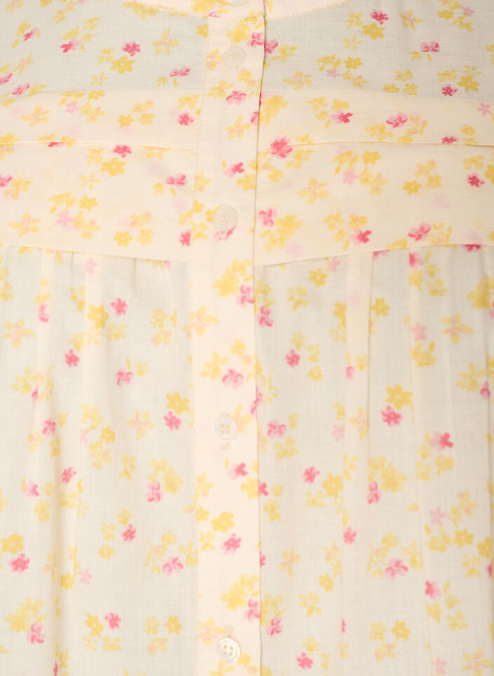 Ermel&oslash;s A-linje bomullsskjorte bluse, Gul, Packshot image number 2