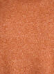 L&oslash;s strikkegenser med markante s&oslash;mmer, Orange, Packshot image number 2