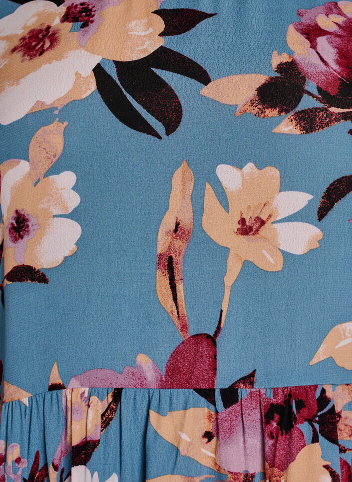 Langermet tunika med skj&aelig;ring, Bl&aring;, Packshot image number 2