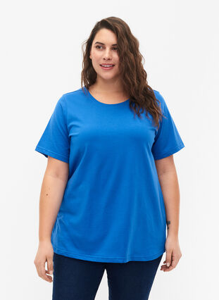 FLASH - T-skjorte med rund hals, Strong Blue, Model image number 0