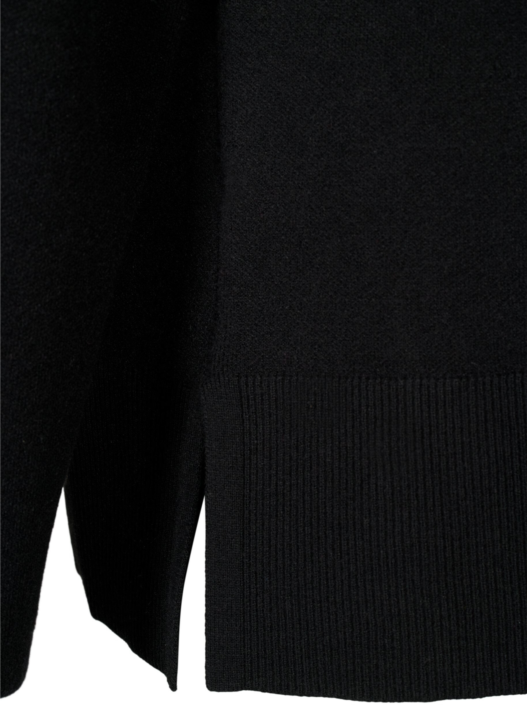 ZizziGenser i viskoseblanding med glidel&aring;s i siden	, Black, Packshot image number 3