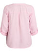 Bluse i bomullsmuslin med broderie anglaise, Rosa, Packshot image number 1